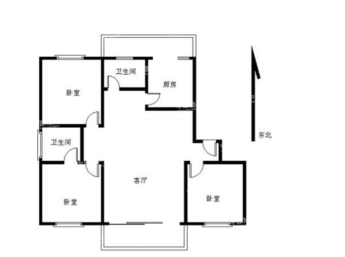 新安湖花园一期户型图图片